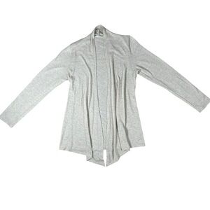 Chris & Carol Asymmetrical Cardigan Heather tan Size Medium